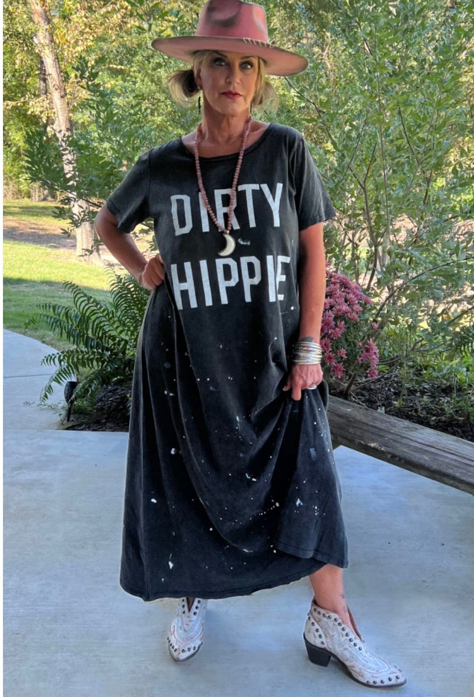 Dirty Hippie Maxi T-shirt Dress