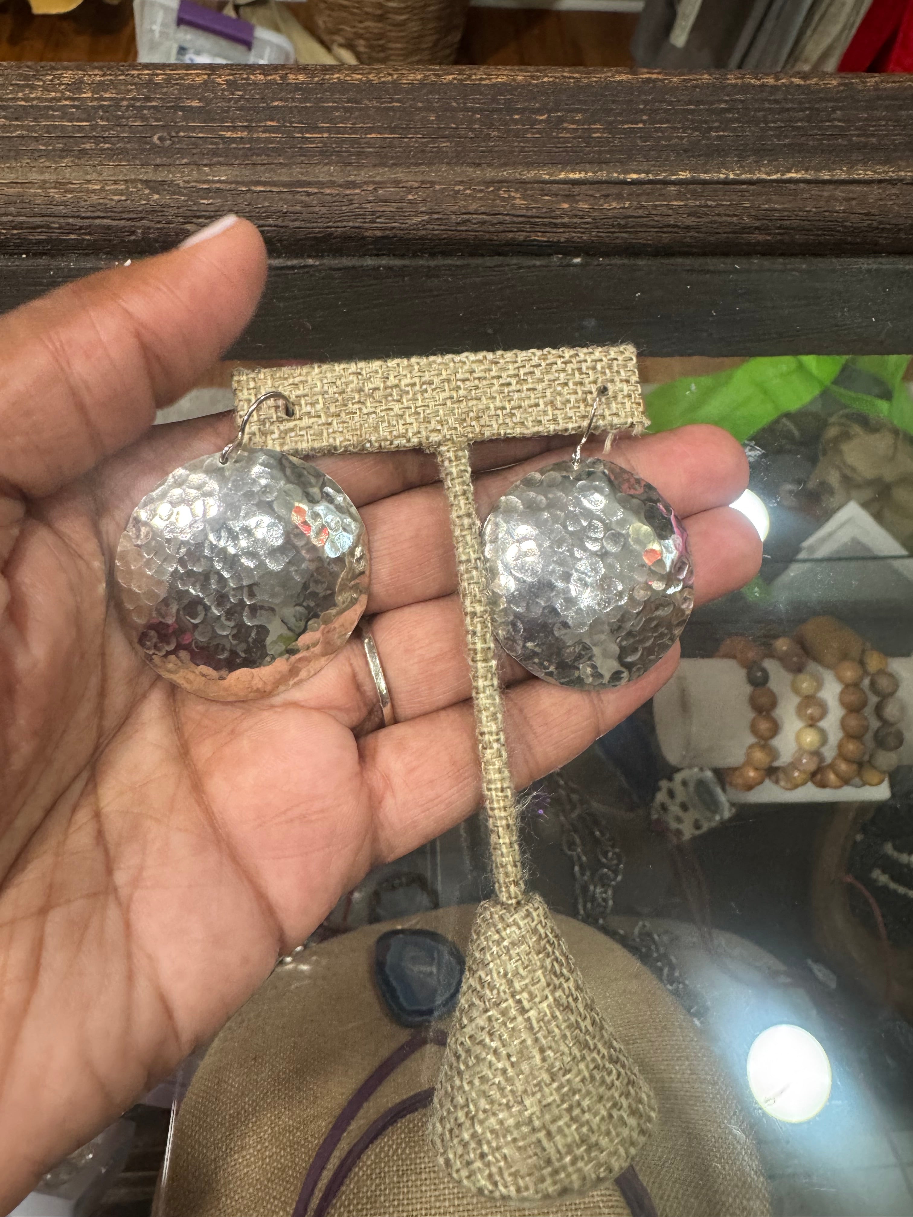 JODIE Sterling Silver Small Disc Earrings