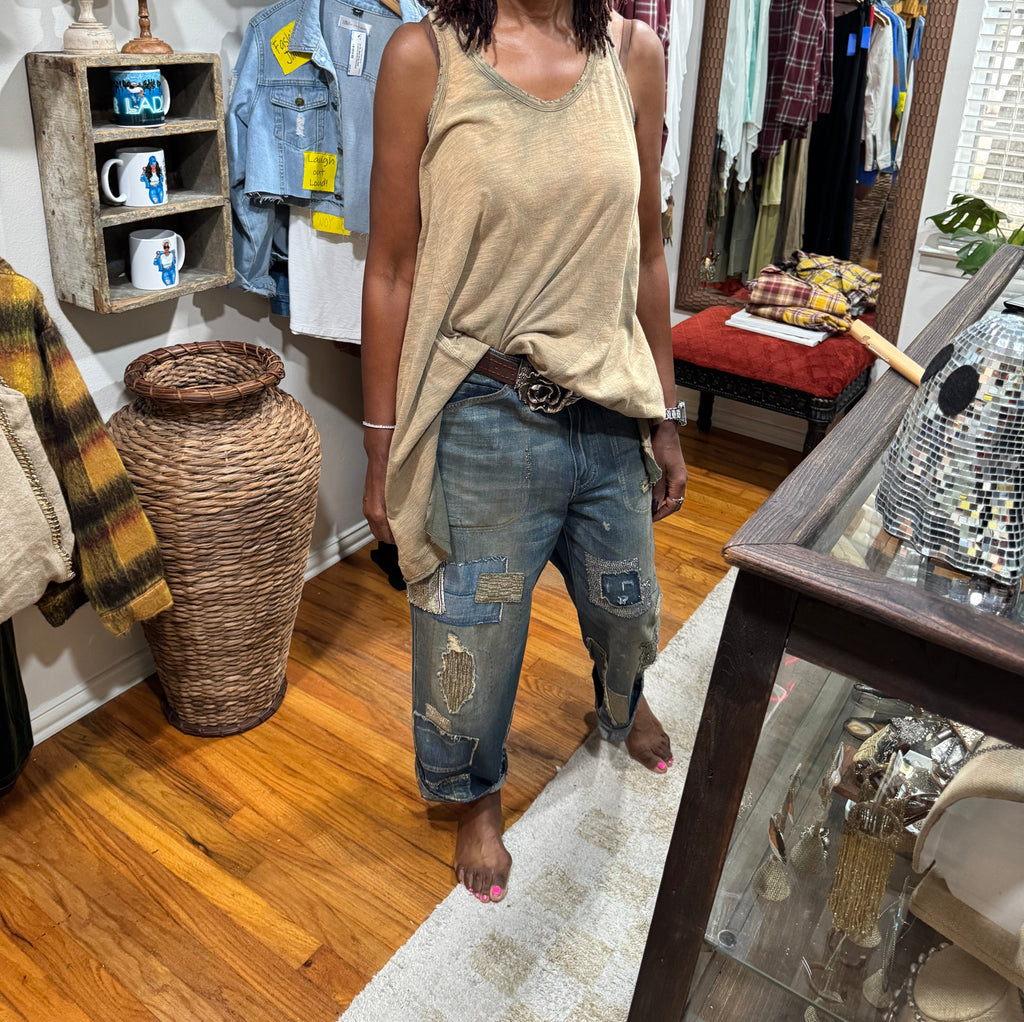 Ralph Lauren Beaded Denim Jean