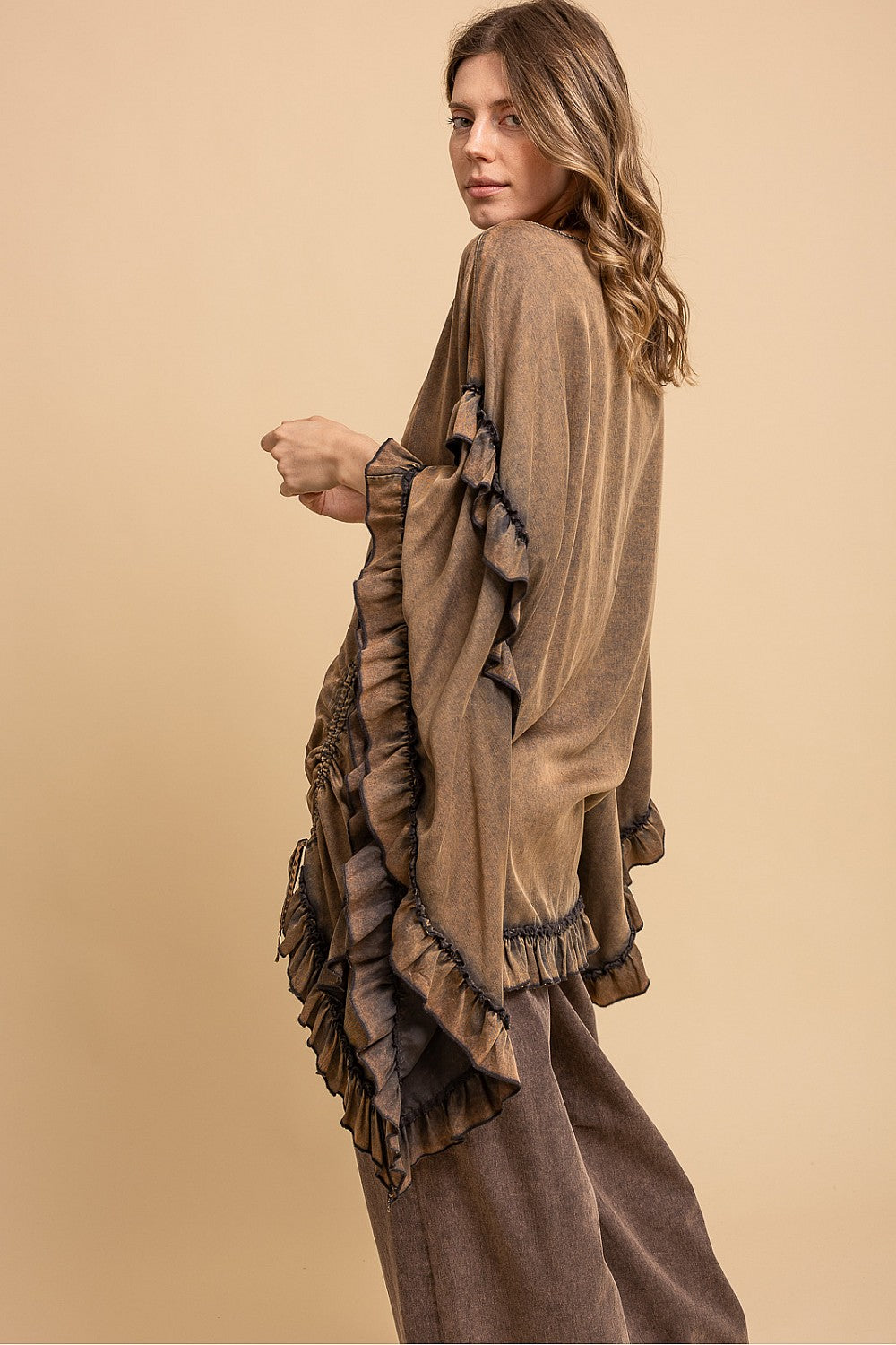 Laid-back Goddess Ruffle Top