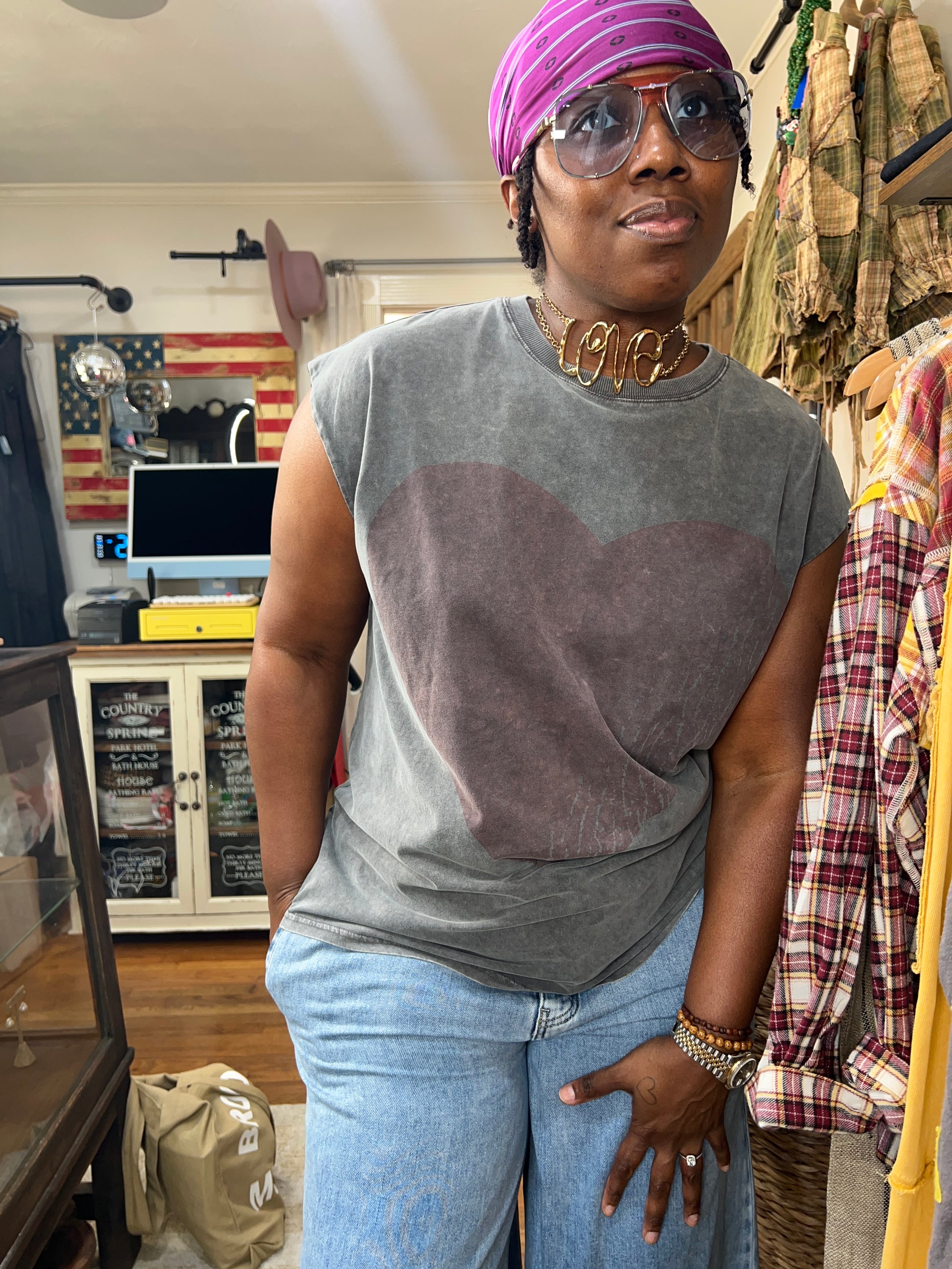 El Amour Mineral Washed Tee