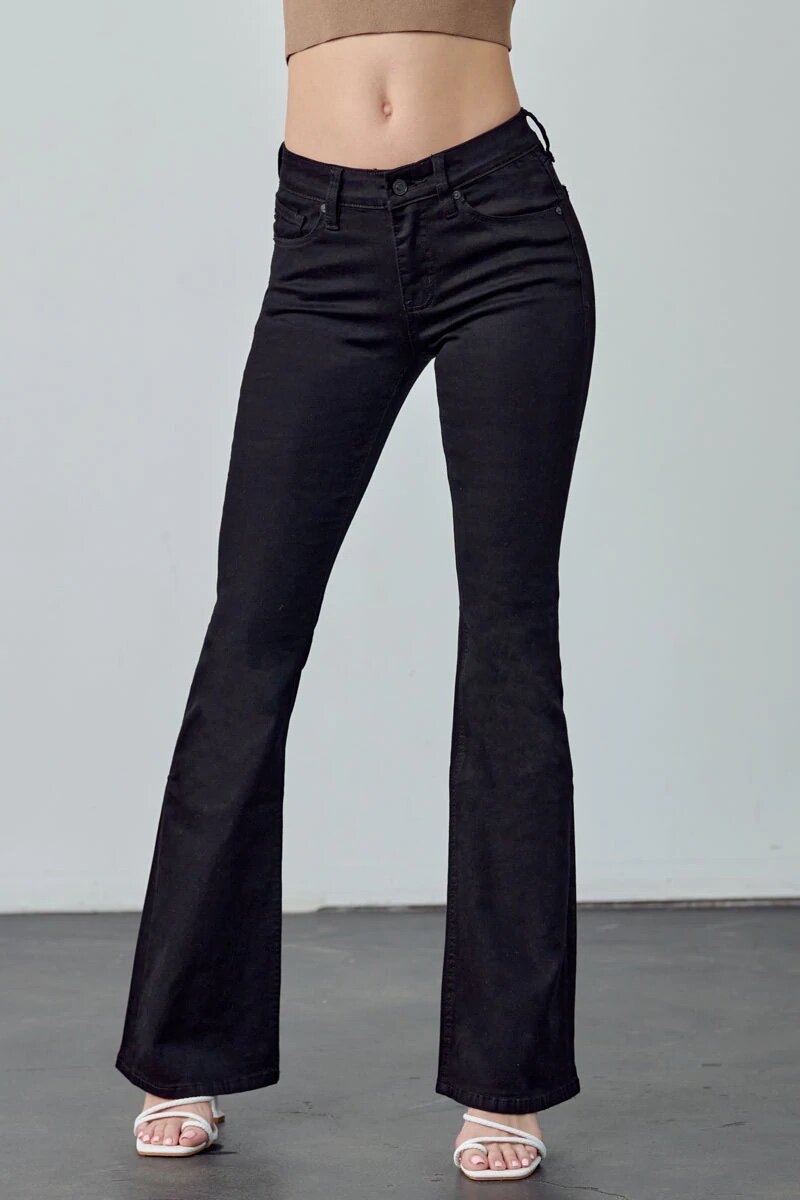 Ilene Mid Rise Flare Jeans