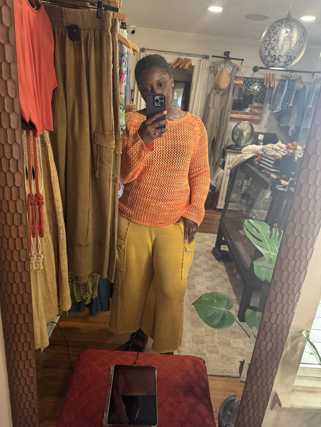 Kaylee Fishnet Multicolor Sweater