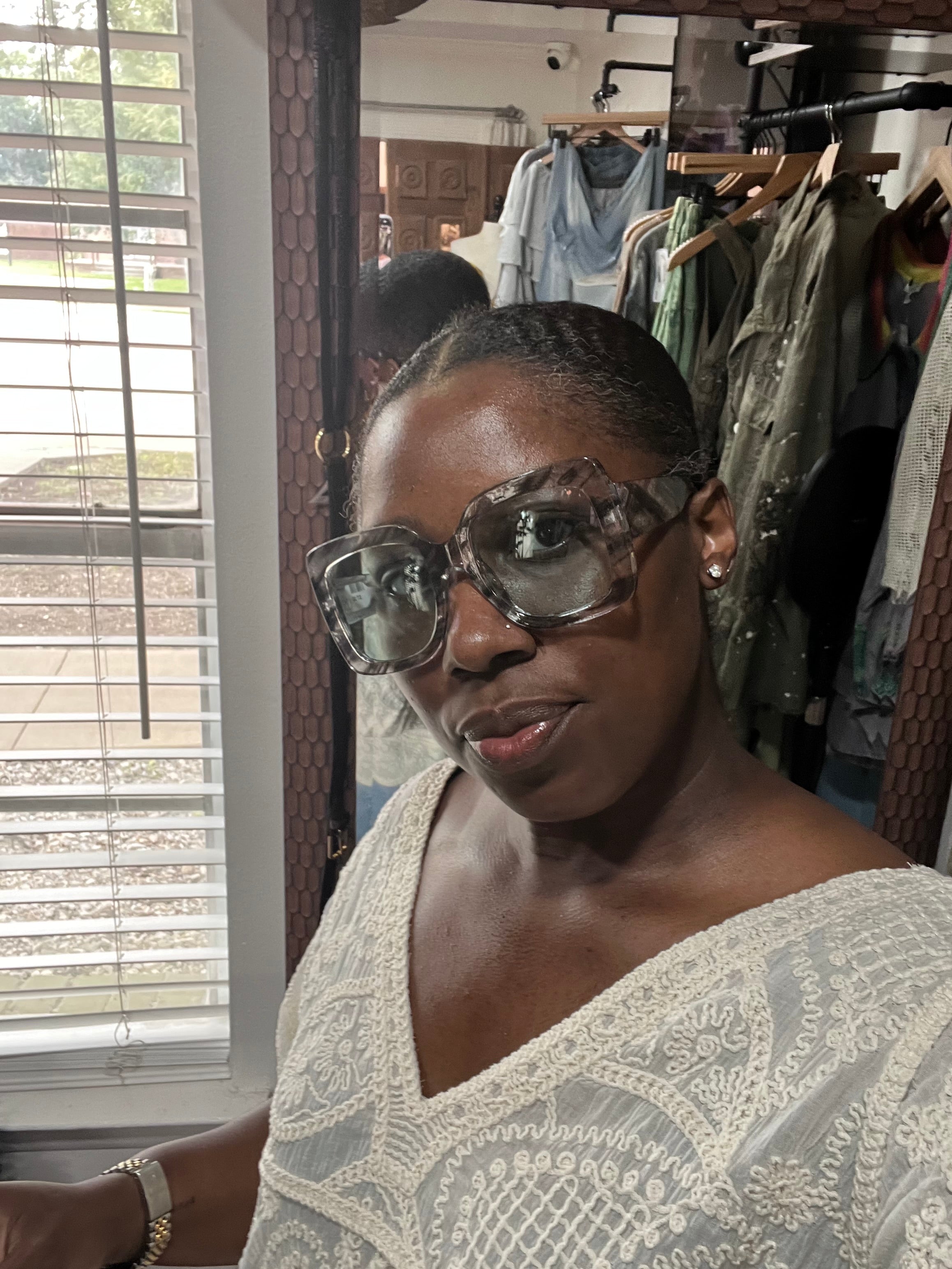 Free People Abstract Sunglasses