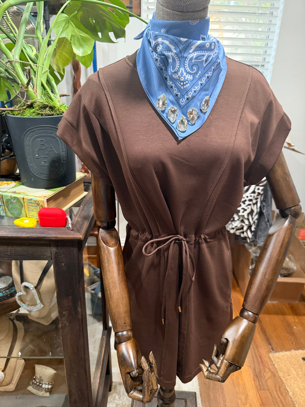 Cinch Me in Tie Waist T-shirt Dress