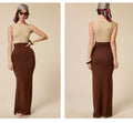 Reid Two-Toned Knit Maxi Dress