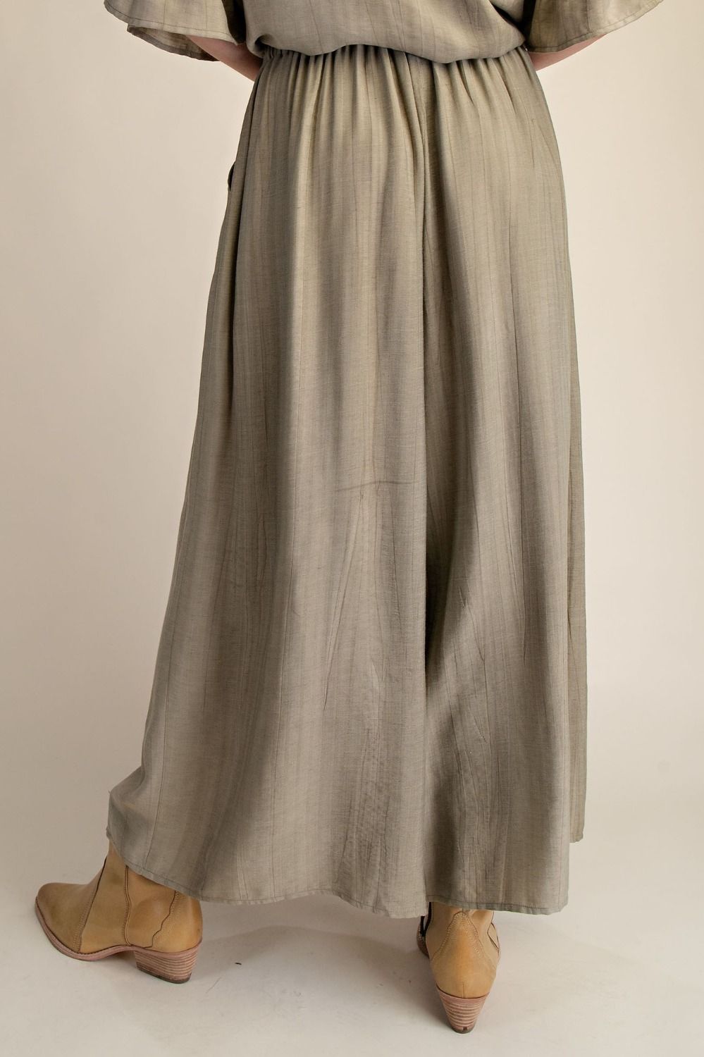 Tempe Crinkle Textured Woven Palazzo Pants