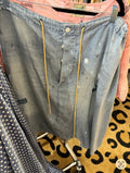 Bea Chambray Harem Pants (pre-order)