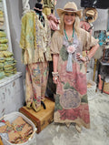 Full of Roses Linen Dress
