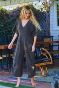 Chyna Oversized Washed Wide-leg Jumpsuit