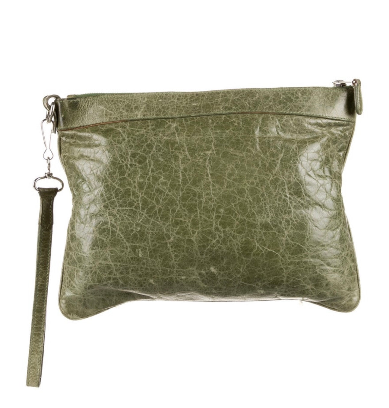 Balenciaga Motocross Leather Clutch