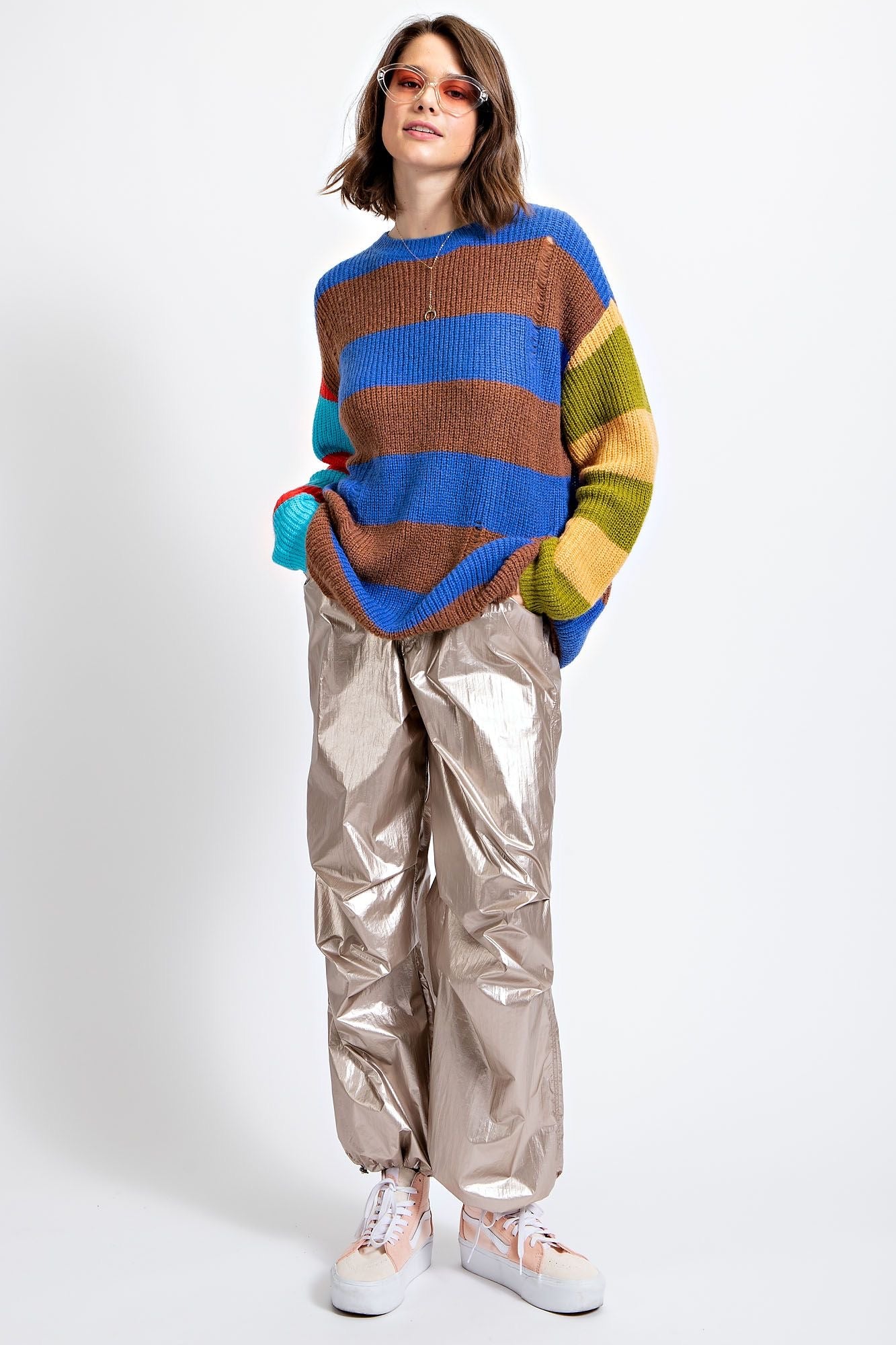 Journey Color Blocked Sweater