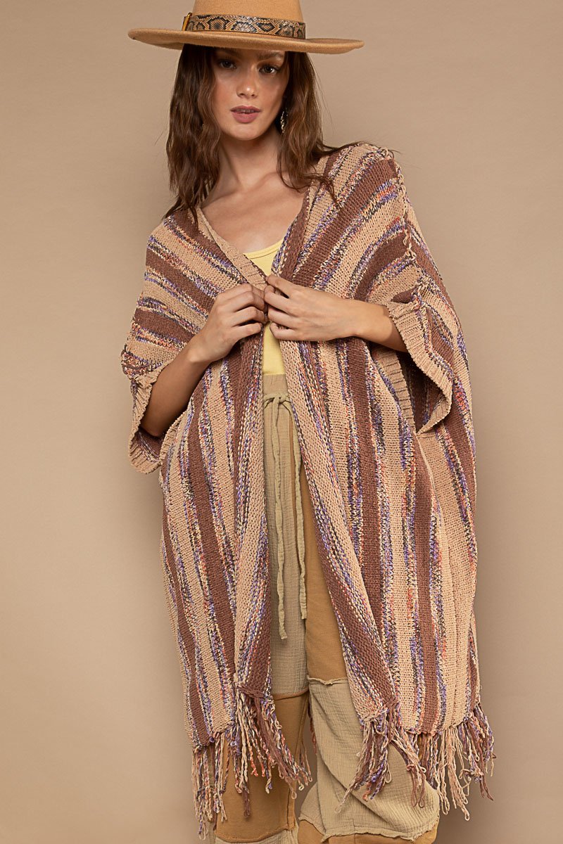 Haven Multi Striped Kimono