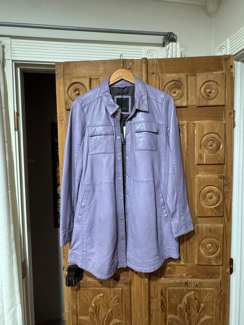Miha Long Leather Jacket