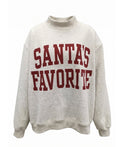 Santa’s Favorite Reversible Mock neck Sweater