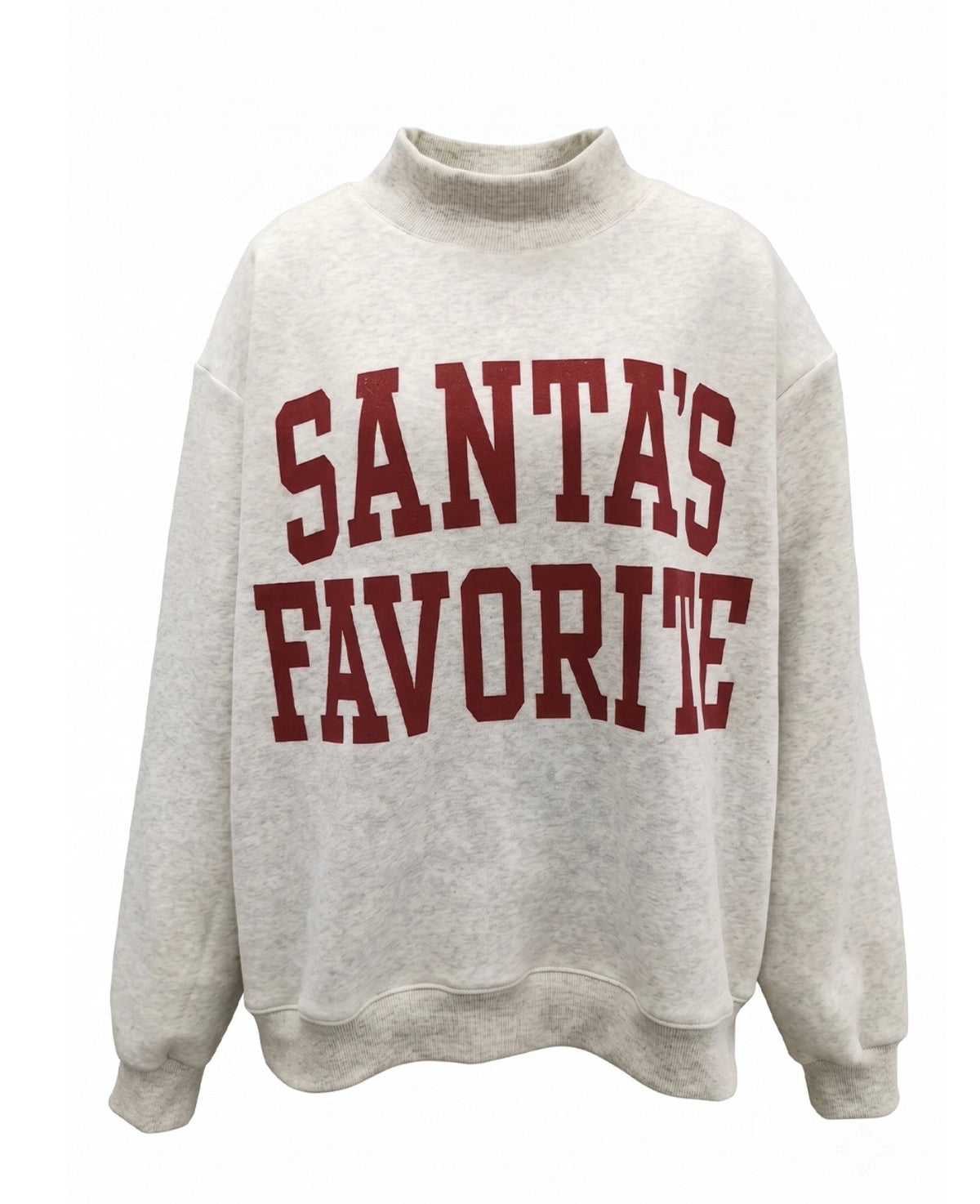 Santa’s Favorite Reversible Mock neck Sweater