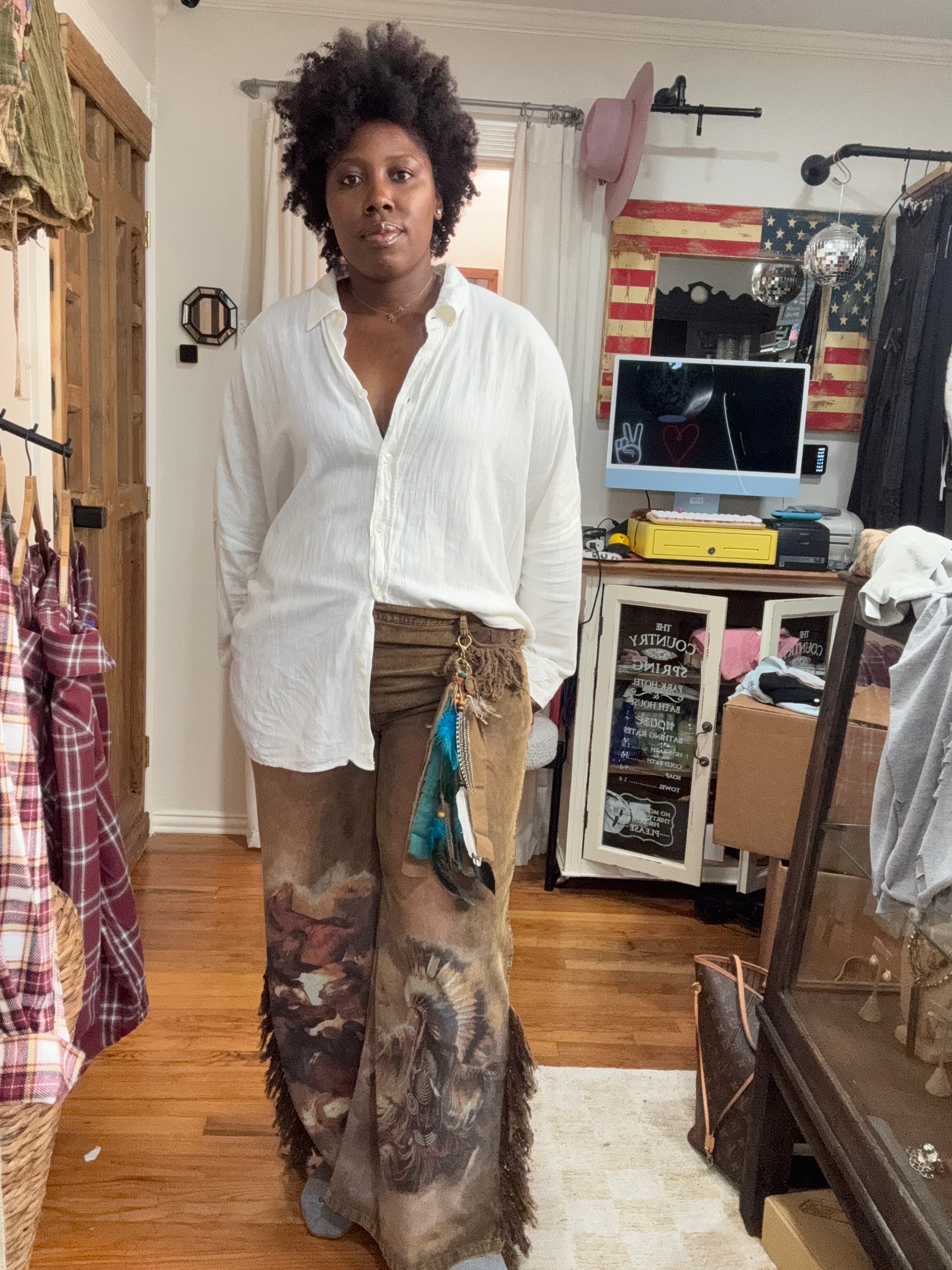 Cheyenne Warrior Corduroy Pant