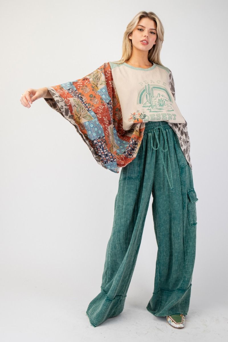Malina Mineral Washed Drawstring Pants