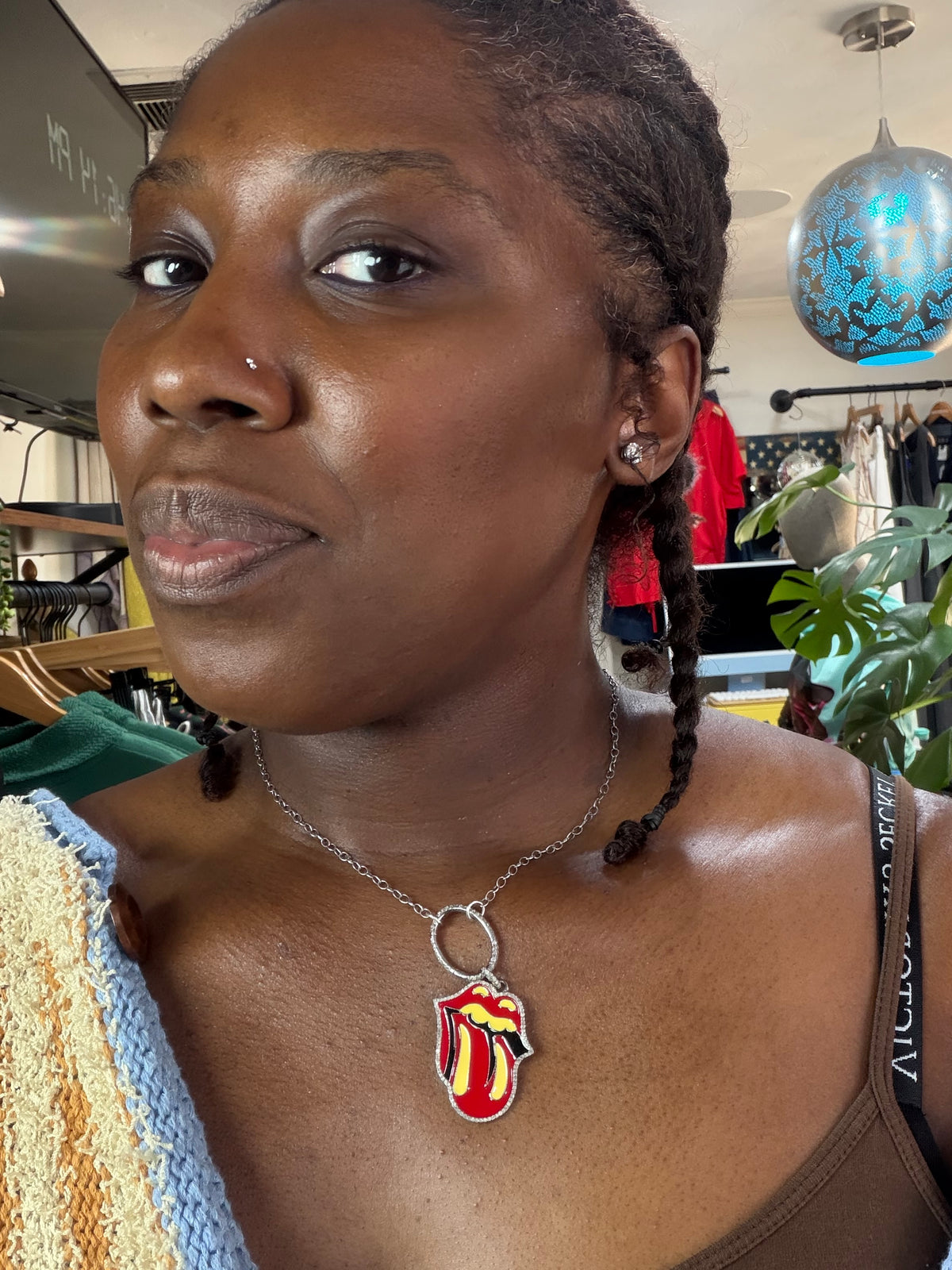 “The Tongue” Diamond Necklace