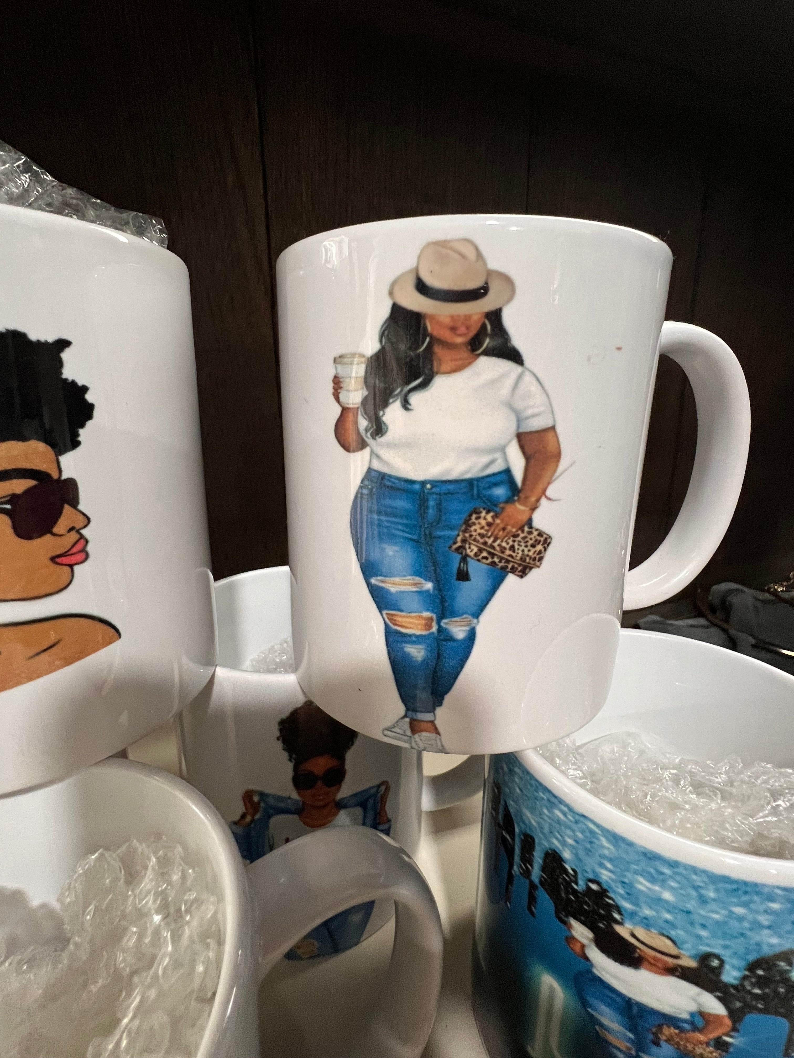 Black Girl Coffee Mugs