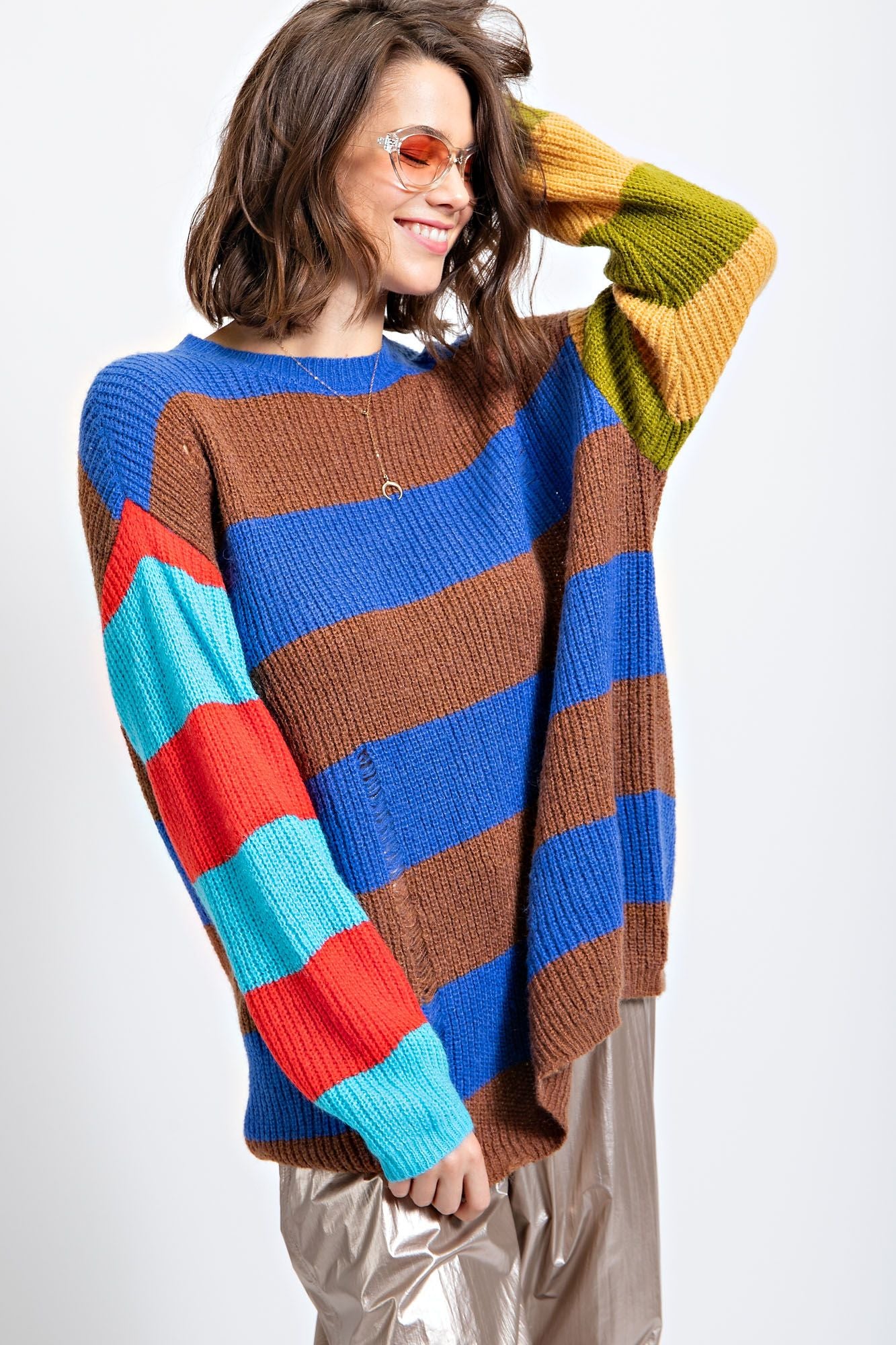Journey Color Blocked Sweater