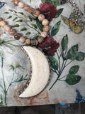 Jasper and Crescent Necklace