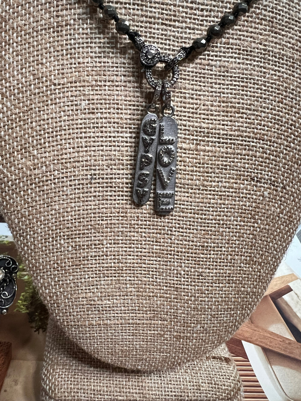 Gypsy & Love Pyrite Diamond Necklace