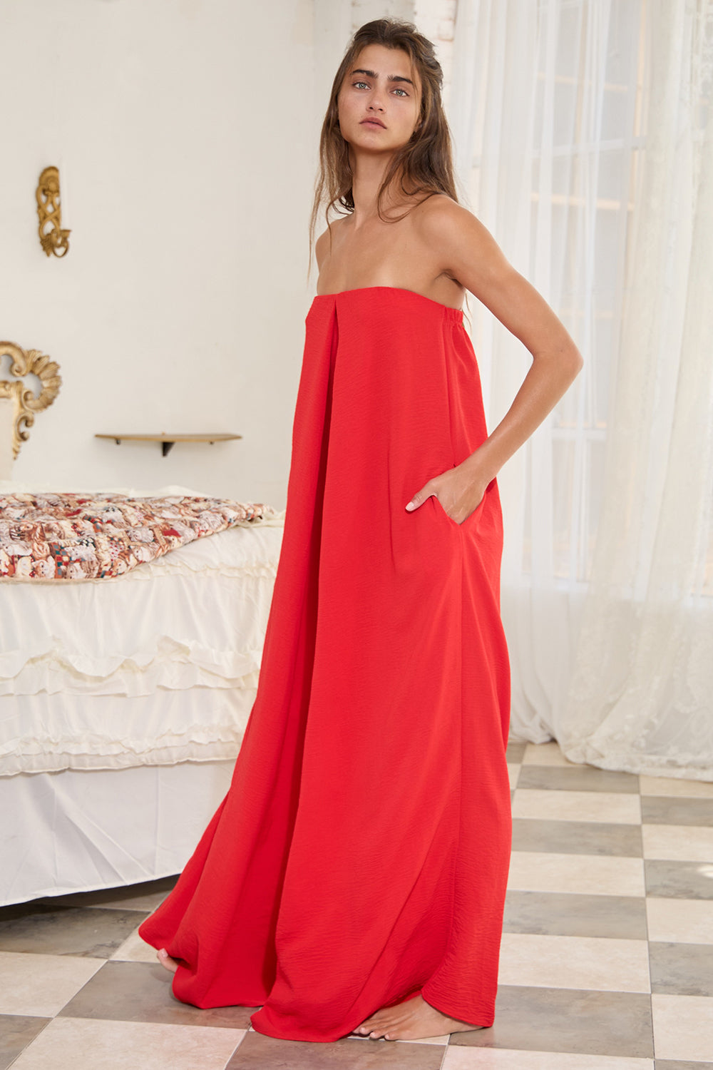 Rory Strapless Flowy Jumper