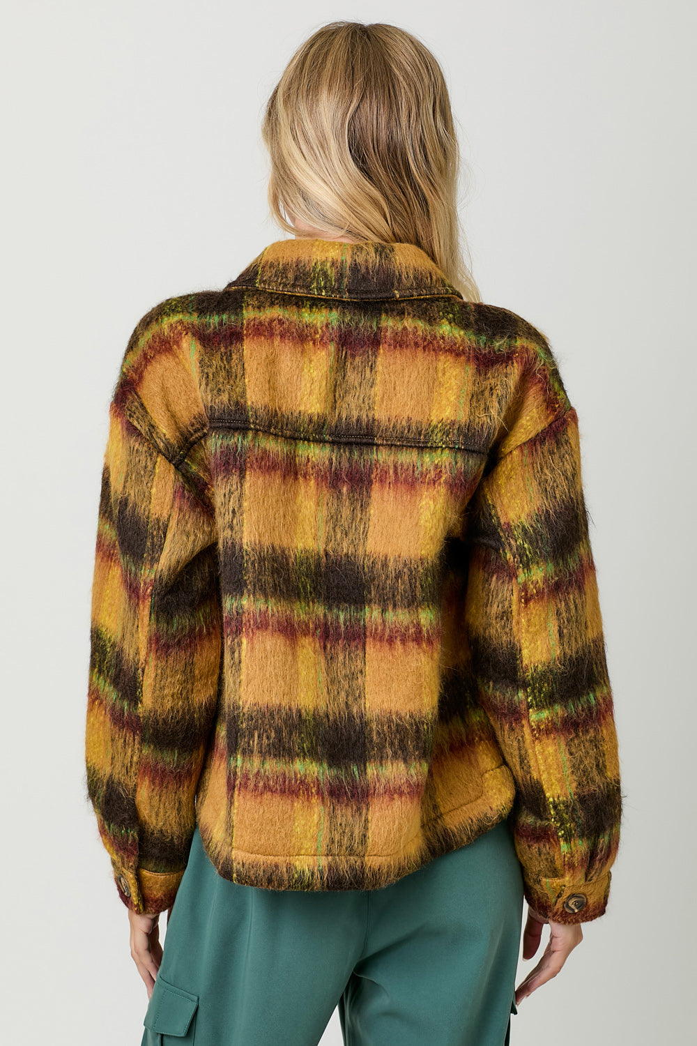 Marlo Earthy Plaid Coat