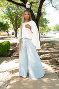 Bria Wide Leg Denim -Light Wash