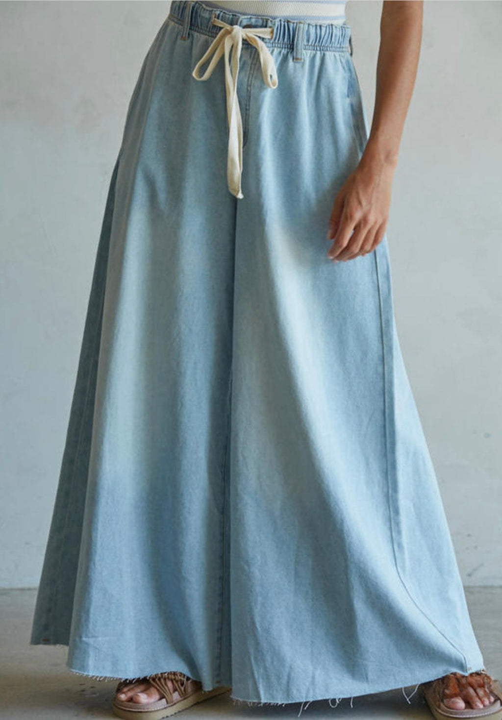 Bria Wide Leg Denim -Light Wash