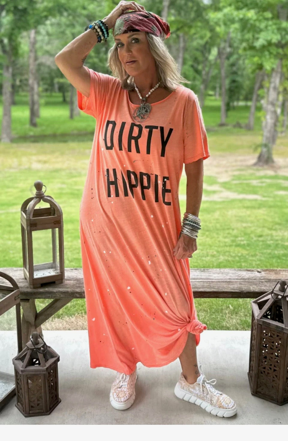 Dirty Hippie Maxi T-shirt Dress