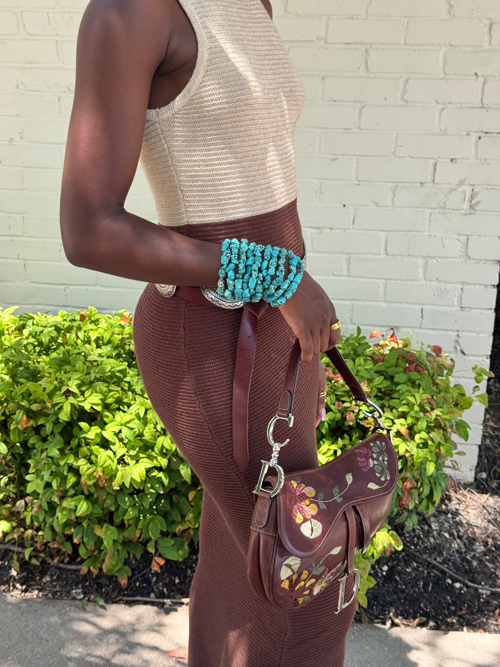 Reid Two-Toned Knit Maxi Dress