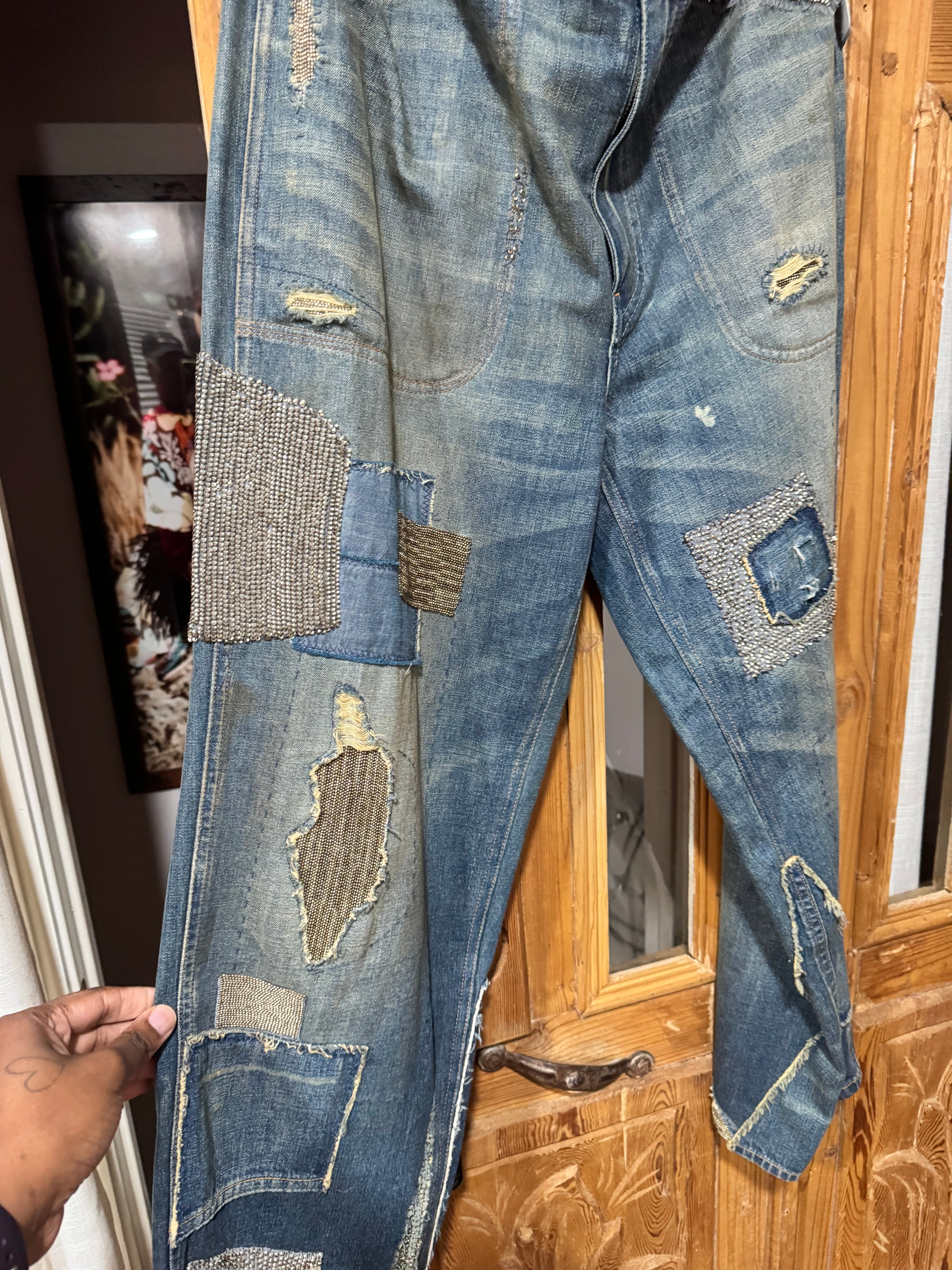 Ralph Lauren Beaded Denim Jean