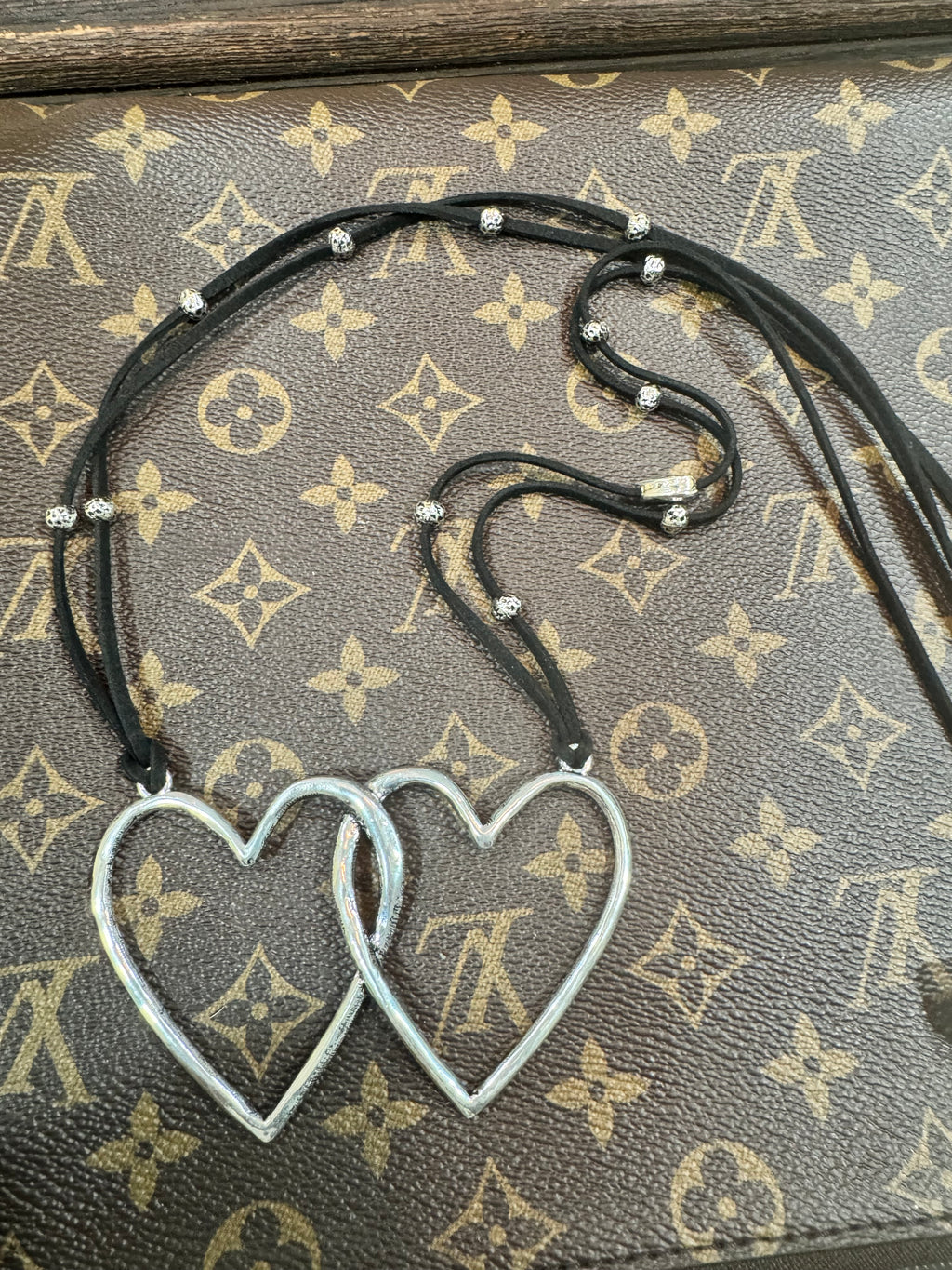 Heart2Heart Suede Beaded Necklace
