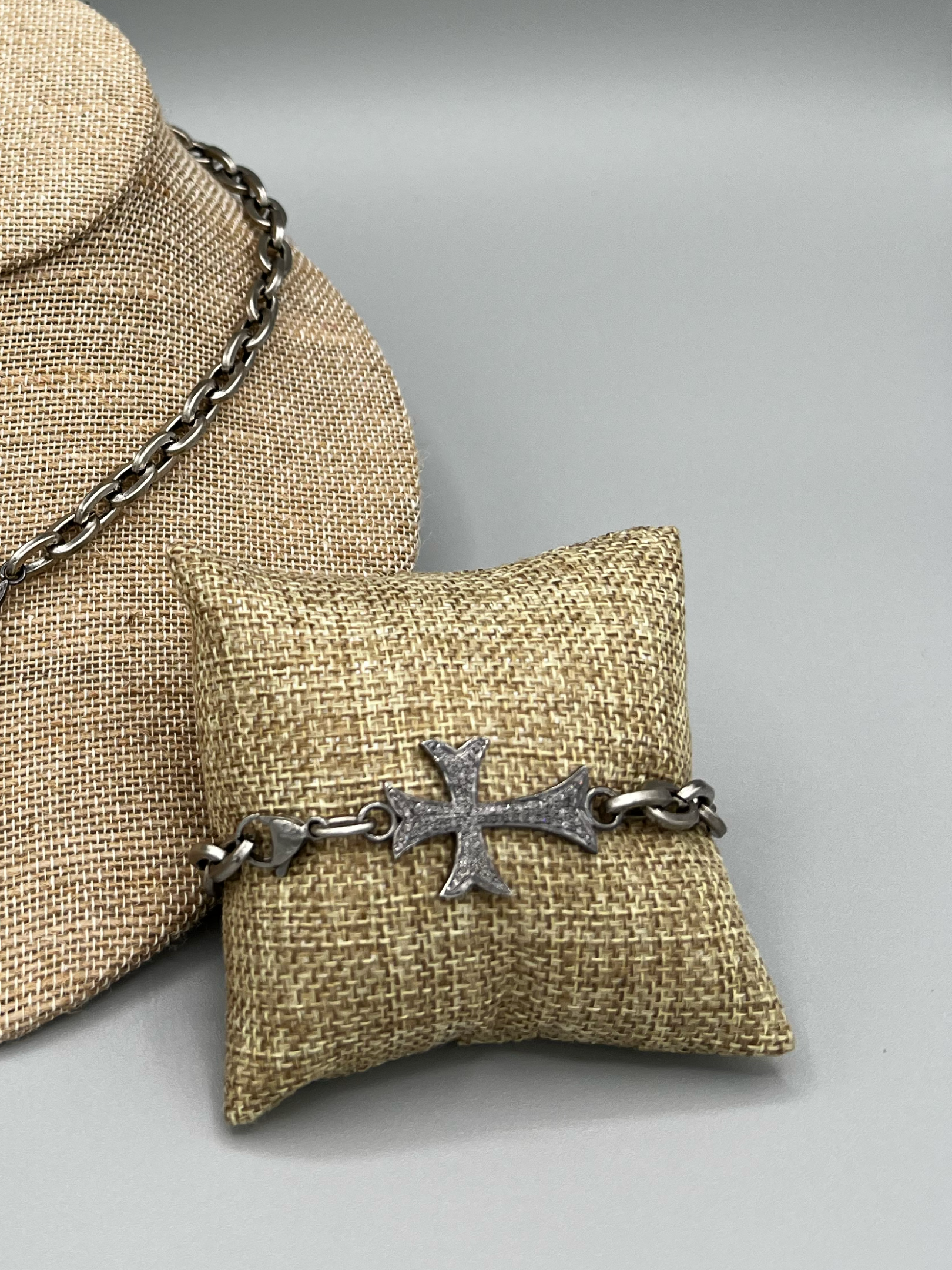 Victoria Diamond Cross Bracelet