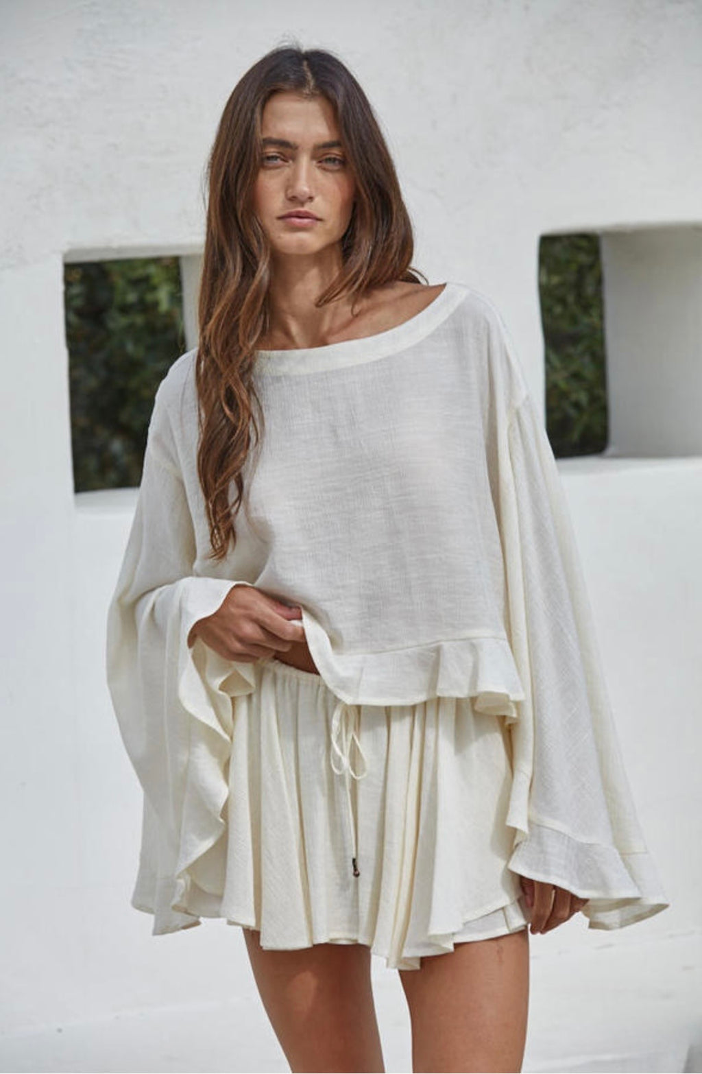 Piper Boat Neck Long Sleeve Top