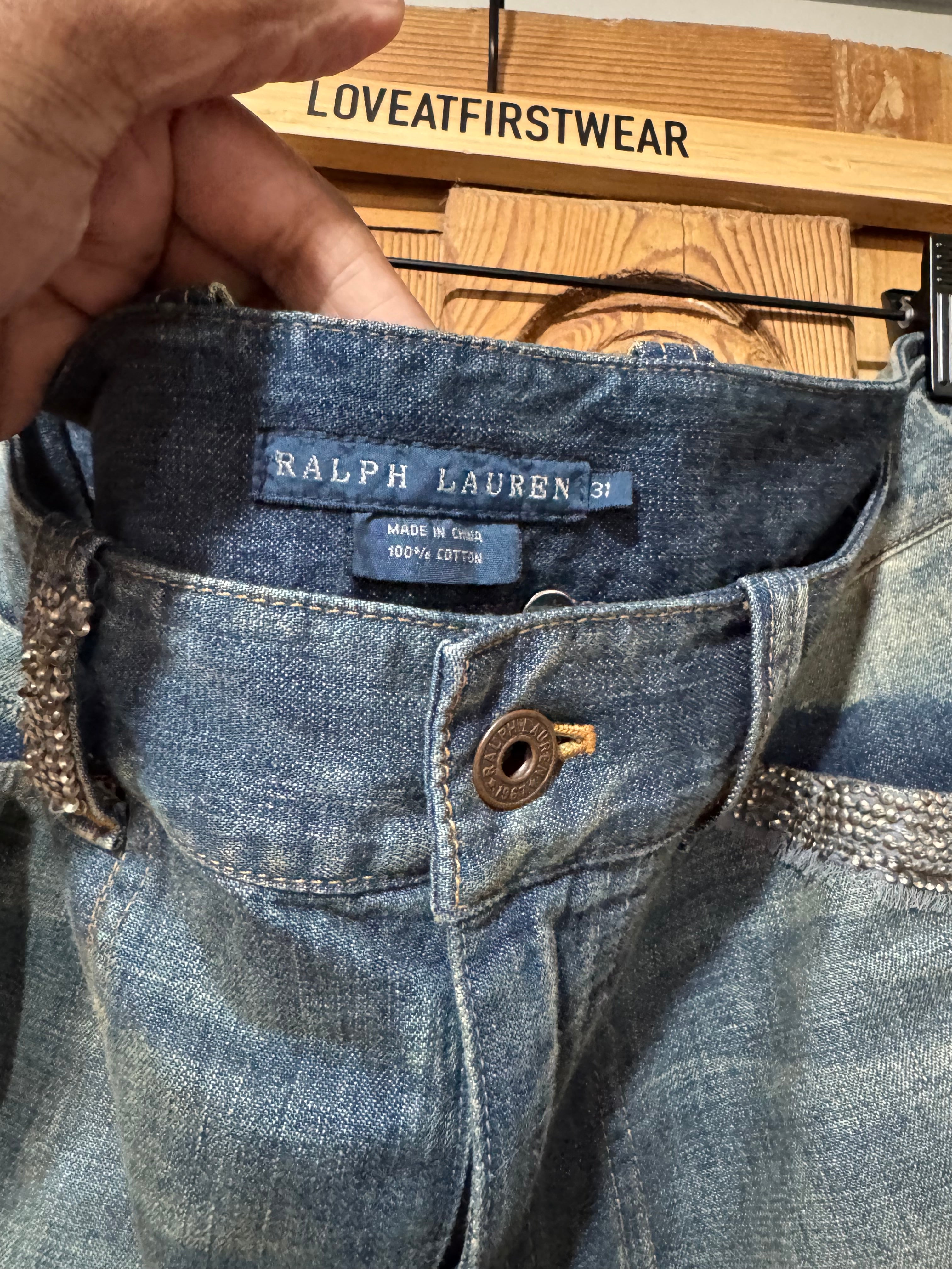 Ralph Lauren Beaded Denim Jean