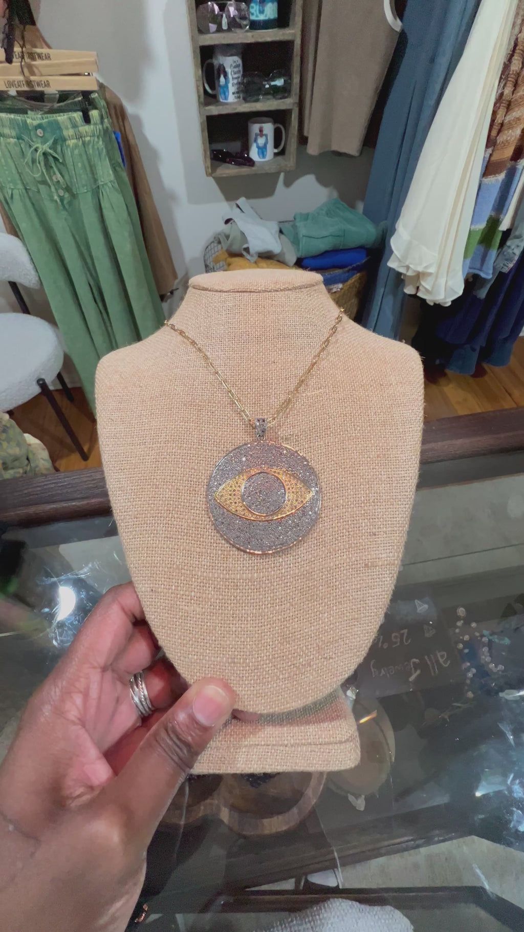 “The Eye” Diamond Pendant